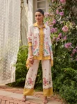 Adhvi Lawn Off White Co-ord Set