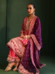 Suhana Organza Fuschia Kurta Set