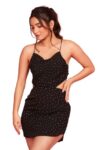 The Kain Casual Midnight Elegance Dress for Women (in, Alpha, XL, Regular, Black)