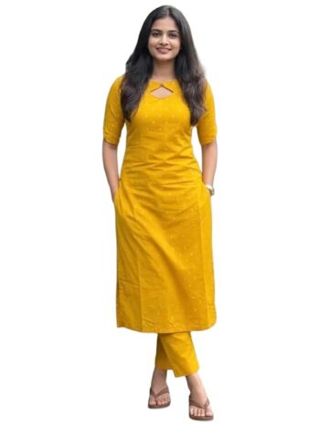 Designer Women's Viscose Straight Printed Kurta with Pant | Ethnic Indian Kurta Set