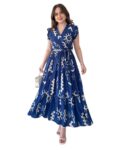 Dress for Women Western Maxi Style, Indo Western Dresses, One Piece Long Gown, A Line Flared Pattern, Ethnic Look Outfit for Women