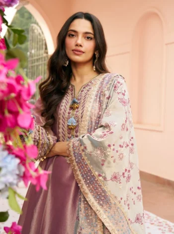 Tissue Shamili Lavender Kurta Set