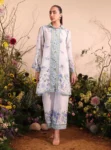 Niamh Lawn Printed White Co-ord Set