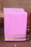 Mysore Silk Saree In Lilac Pink With Zari Border