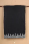 Bailu Silk Saree In Black With Contrast Border