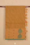 Coimbatore Cotton Saree In Yellow With Stripes Design